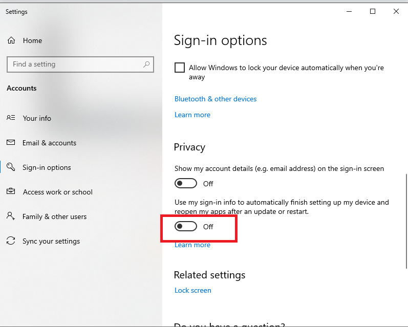Hướng dẫn chặn Windows 10 tự động mở lại ứng dụng khi tắt máy