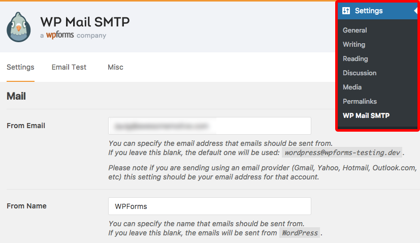 WP-Mail-SMTP-settings