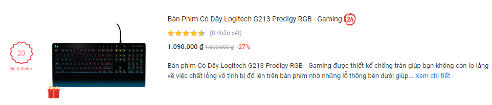 Bàn phím Logitech G213 Prodigy RGB vẫn là lựa chọn tối ưu cho game thủ
