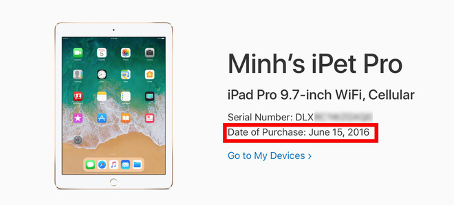 Hướng dẫn kiểm tra ngày mua(kích hoạt) gốc của iphone, ipad, Mac