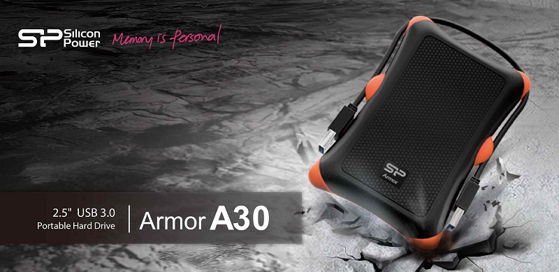 Ổ cứng di động Silicon Power Armor A30 1TB 3.0 được đánh giá bền nhất