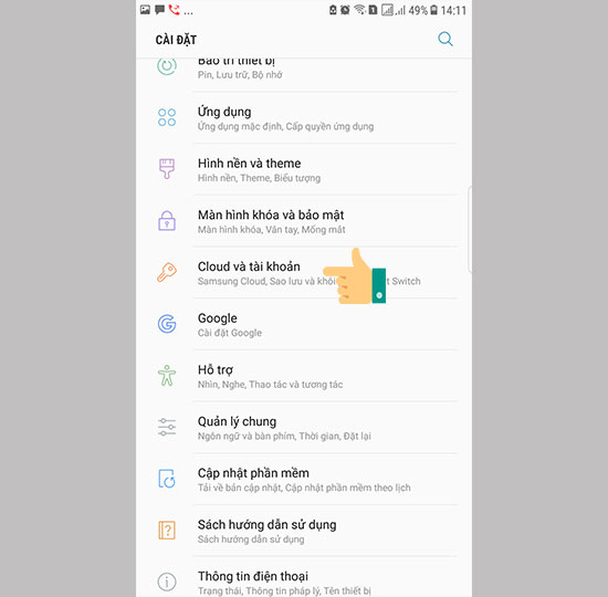 Hướng dẫn đăng xuất tài khoản Gmail ra khỏi điện thoại Samsung