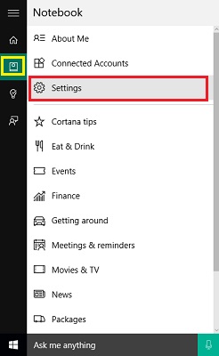 Cách bật và tắt Cortana trên Windows 10