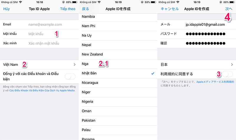 Hướng dẫn tạo ID Apple Nhật Bản không cần thêm hình thức thanh toán