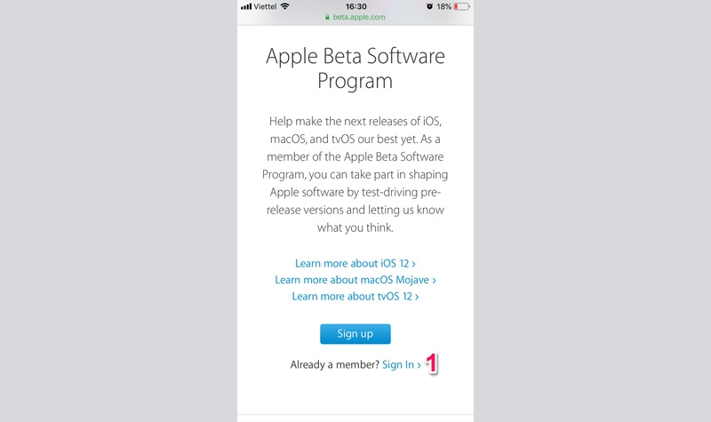Hướng dẫn chuyển từ phiên bản thử nghiệm iOS Developer beta sang Public beta