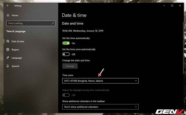 Cách khắc phục lỗi thời gian luôn hiển thị sai trên Windows 10